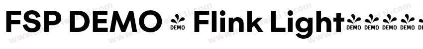 FSP DEMO - Flink Light字体转换